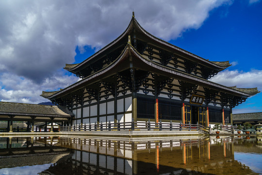 汉唐建筑光明寺飞檐斗拱