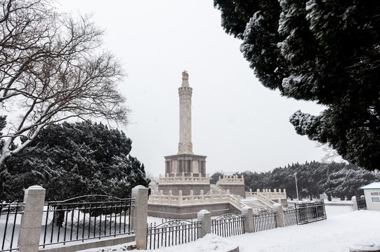 冰雪旅顺口风光