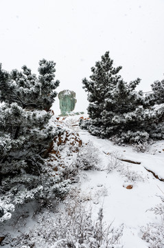 冰雪后的小路