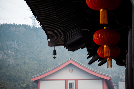 寺庙庙宇屋檐素材