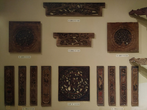 木雕花板
