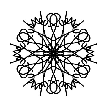瓷砖雪花图案