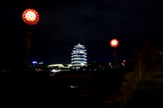 合江楼夜景高清