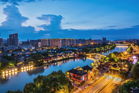 杭州拱宸桥夜景