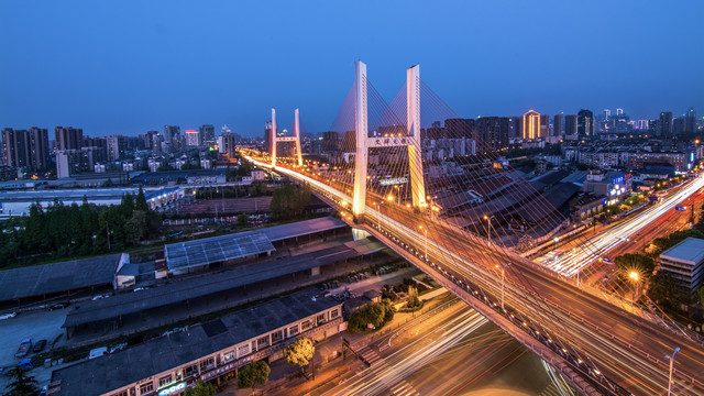 杭州文晖大桥夜景