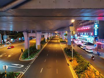 城市道路夜景