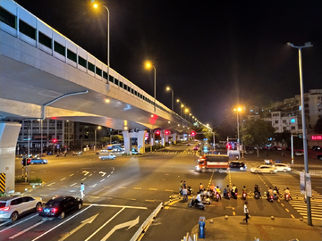 城市道路夜景