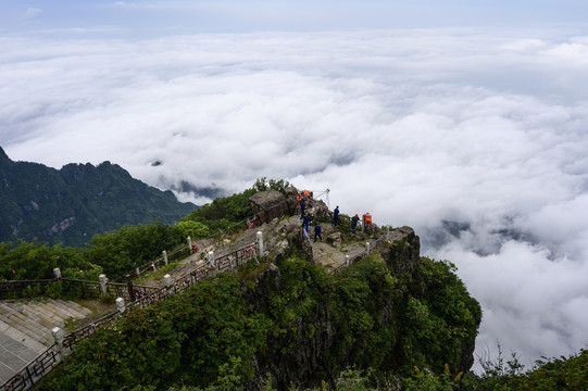 峨眉山金顶云海