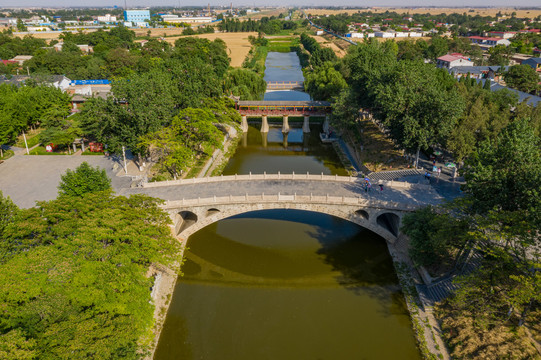 无人机航拍赵州桥
