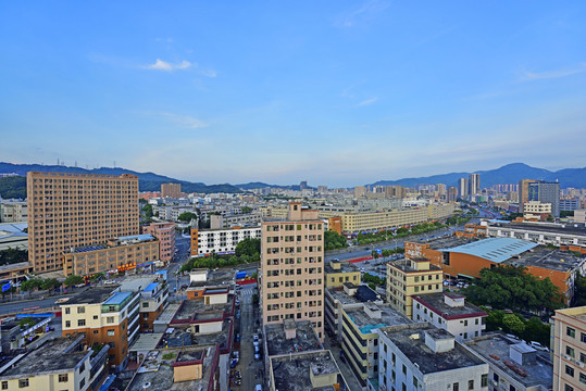 深圳老照片宝安区石岩全景