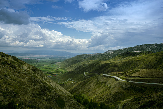 高山风云盘山公路