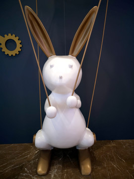 小白兔木偶