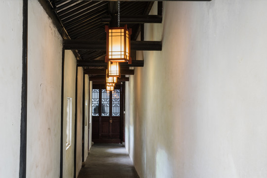 苏式古建筑里的走廊