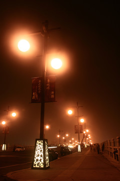 西安曲江池公园夜景