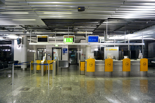 德国法兰克福机场候机厅登机口