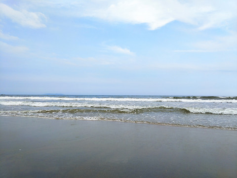 细沙海滩
