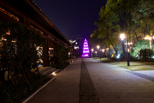 荆门龙泉公园夜景