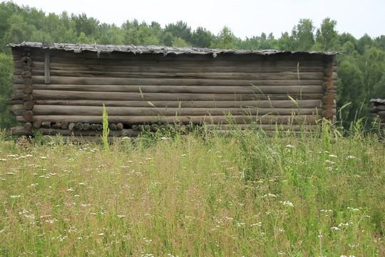 西伯利亚的小木屋