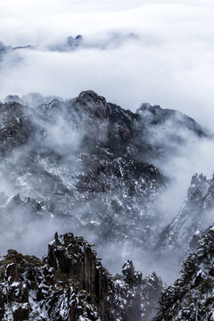 黄山雪景