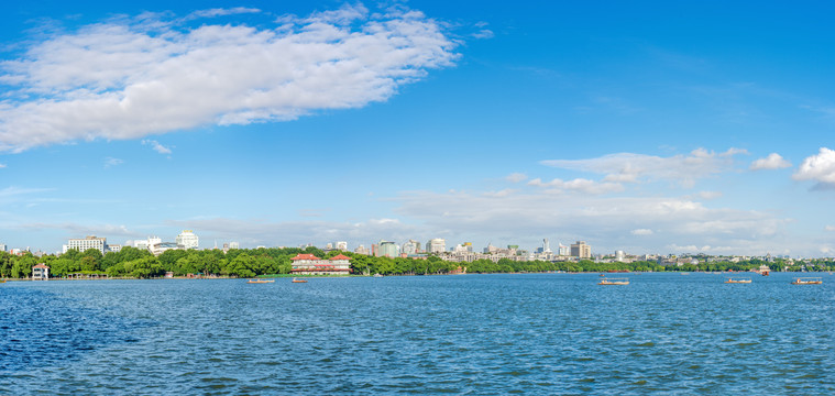 杭州西湖与城市建筑风光大画幅