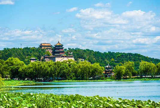 北京颐和园夏日风光