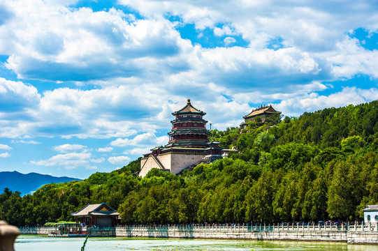 北京颐和园夏日风景