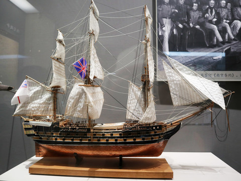英国战船模型