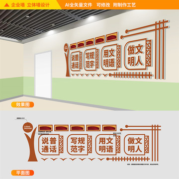 普通话宣传文化墙