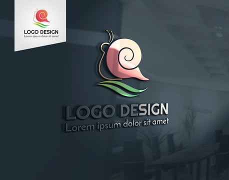 蜗牛logo设计
