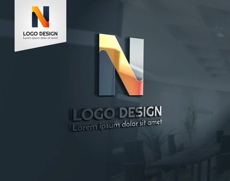 N字母logo设计