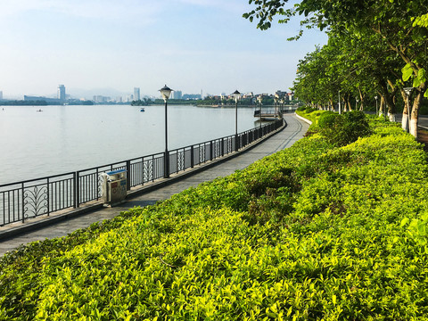 肇庆波海湖环湖绿道休闲道