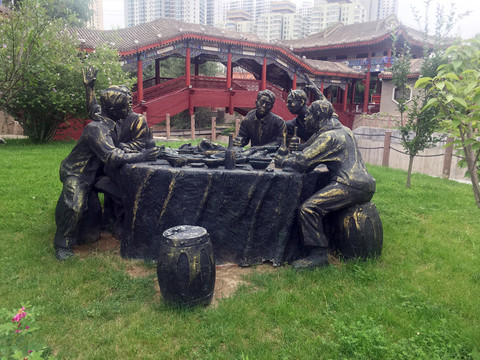 川菜馆雕塑
