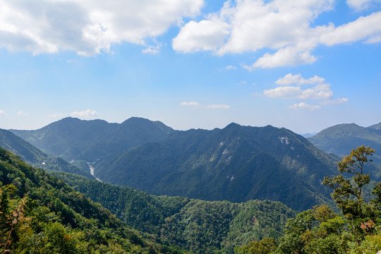 湖北天堂寨国家地质公园夏日风光