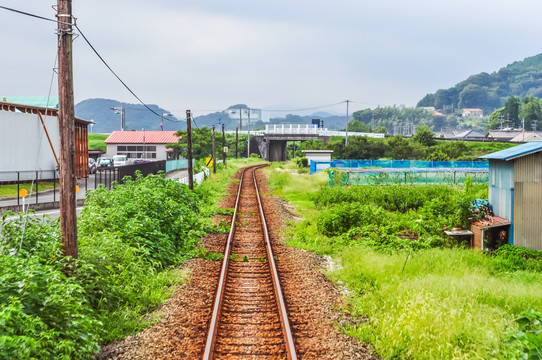 日本乡间的铁路
