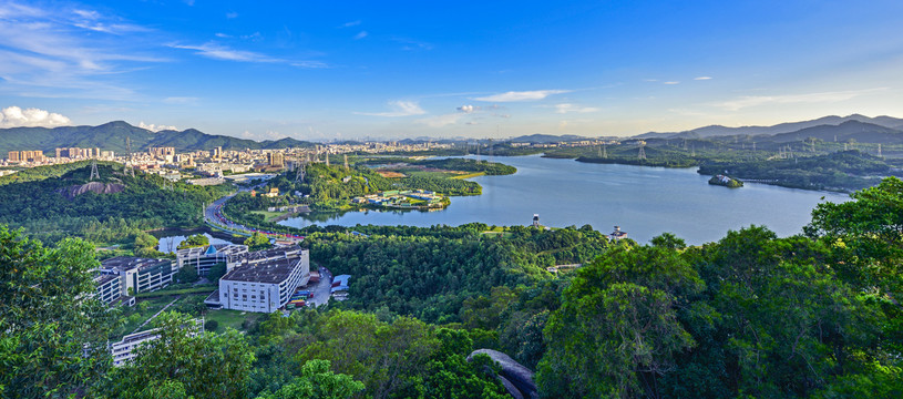 深圳石岩湖全景