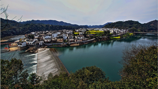 婺源江湾水库全景