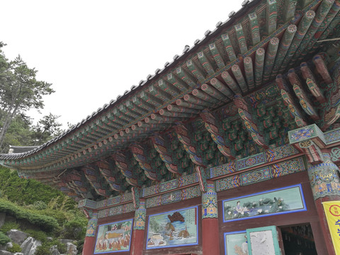 韩国古典建筑屋檐