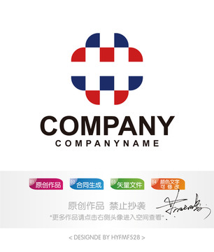 H字母logo标志设计商标