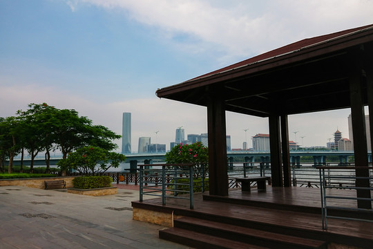 厦门市杏林湾夏日风光