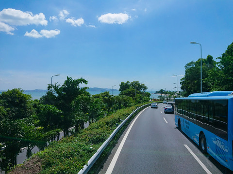 厦门市夏日街道风景