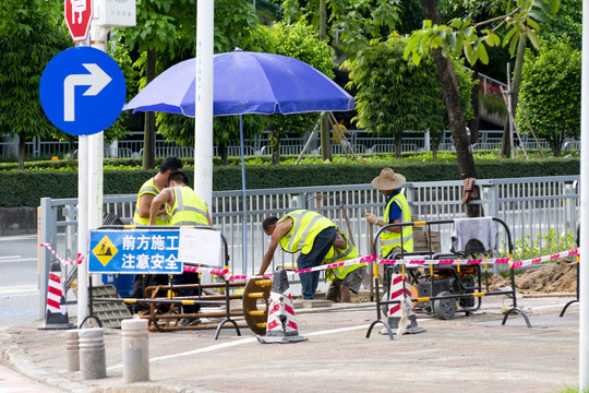 道路施工