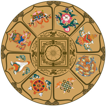 民族藏族纹样
