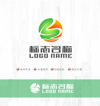 BR绿叶环保科技logo