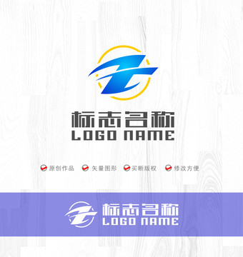 ZT字母标志科技logo