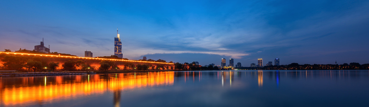 玄武湖日落美景