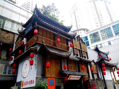 中式建筑餐馆