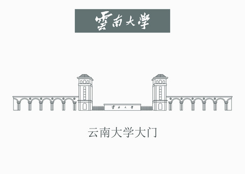 云南大学大门