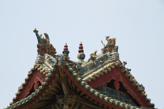 韩城城隍庙戏台屋顶