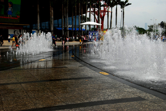 欢乐海岸广场喷泉