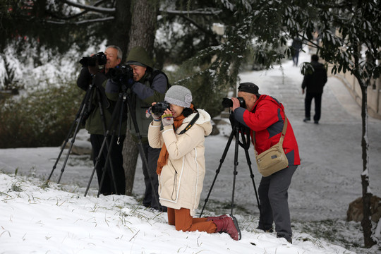 雪中摄影师